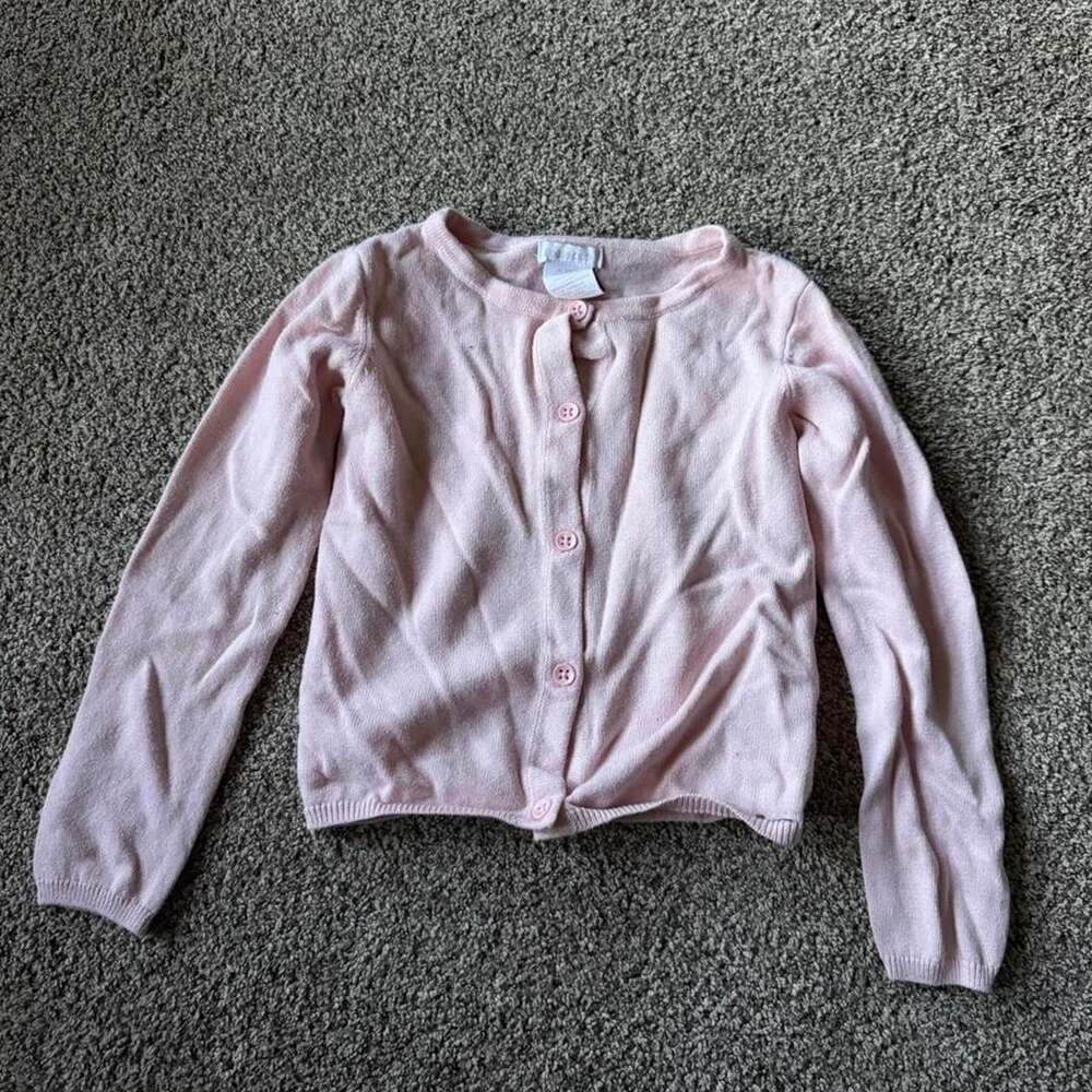 Shabby Chic Girls Cardigan Size US:XS(4) Pink Button-Front Sweater